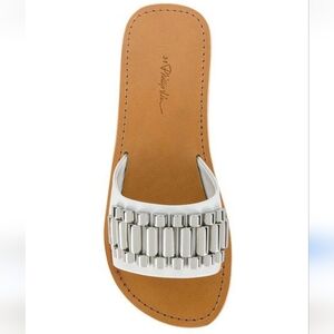3.1 Phillip Lim Eva Watch Strap White Slide Sandals Shoes